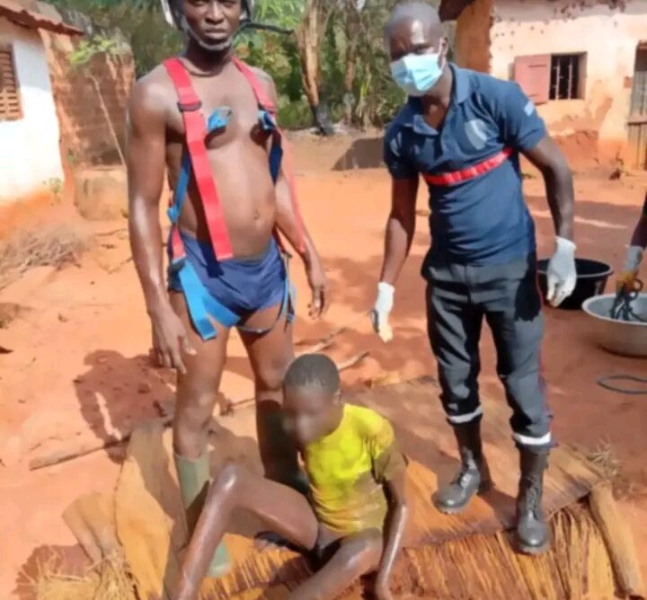 Sauvetage réussi d’une victime tombée dans une fosse septique à Abomey : ABPC encore à l’oeuvre.