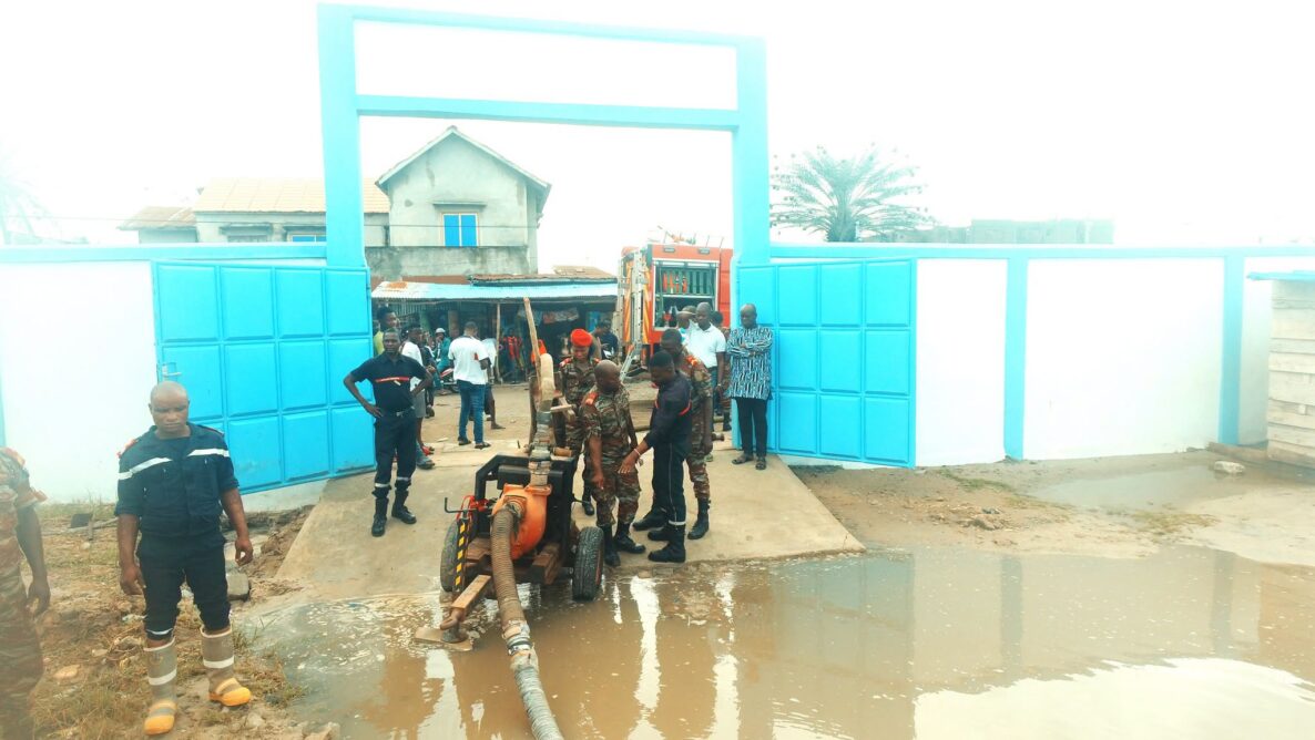 Vaste opération de pompage des eaux : l&rsquo;Agence Béninoise de Protection Civile mobilisée à Cotonou, Abomey-Calavi et Ouidah