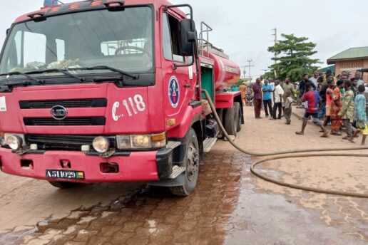 Glazoué (Collines) : l’Agence béninoise de Protection Civile maîtrise un violent incendie au quartier Zongo